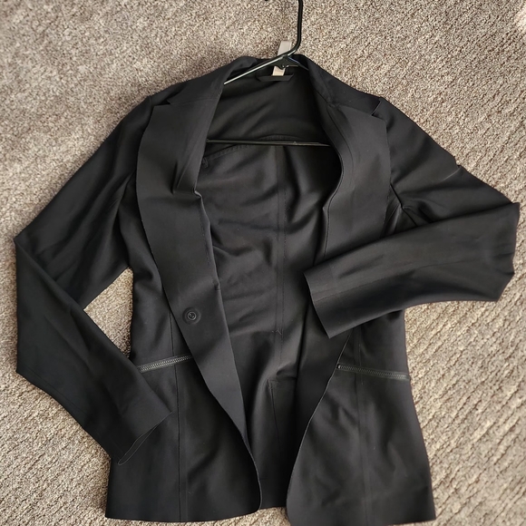 Athleta Interstellar Blazer Size 4 Women's Black Blazer EUC - Picture 6 of 11